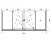 Балкон (лоджия) Opentec Standart